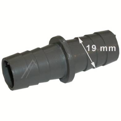 RACCORD TUYAU VIDANGE DROIT Ø 19 × 19MM