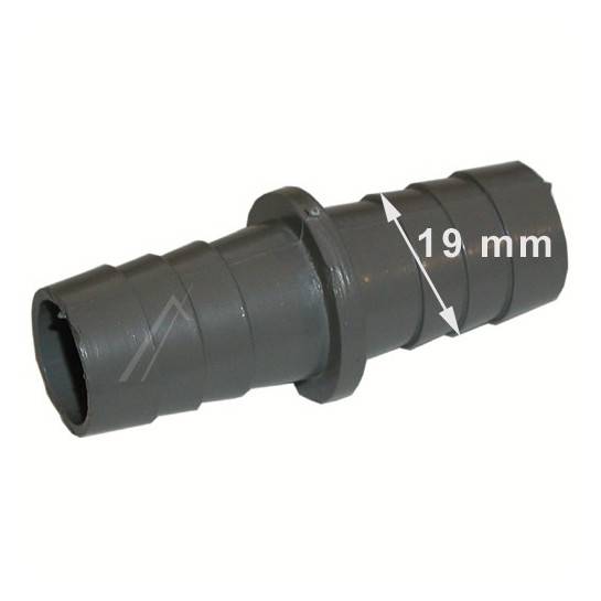RACCORD TUYAU VIDANGE DROIT Ø 19 × 19MM