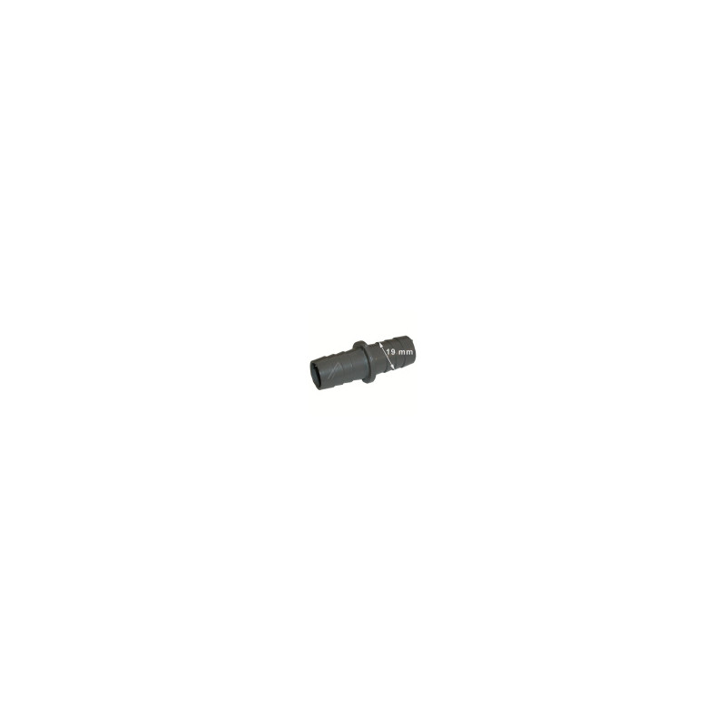 RACCORD TUYAU VIDANGE DROIT Ø 19 × 19MM