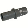 RACCORD TUYAU VIDANGE DROIT Ø 19 × 19MM