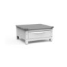 BASE SPACE EXTRA SOCLE REHAUSSEUR GRIS/BLANC AVEC TIROIR BLANC (CHARGE MAX 250 KG)