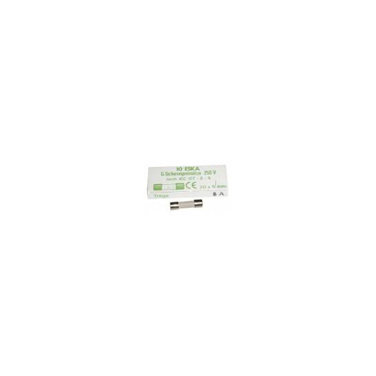 8,0A-T FUSIBLE CÉRAMIQUE 5X20 MM AU NORME ROHS PAR 10PCS