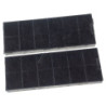 FILTRES CHARBON (X2) ALTERNATIVE AIRLUX CANDY GORENJE SAMSUNG WHIRLPOOL ATAG