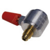 VANNE BOUTEILLE R600A 7/16" -- 1/4" LOKRING