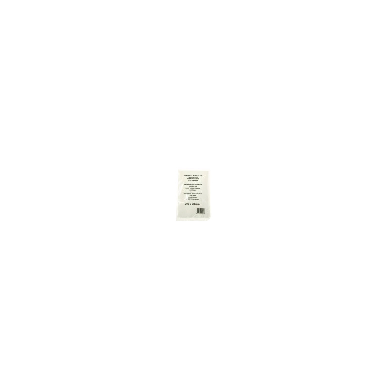 MICROFILTRE BLANC UNIVERSEL ASPIRATEUR DÉCOUPABLE 200X250 MM