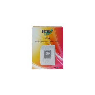 E5/PH5M E5M LOT DE 4 SACS NON TISSÉ + 1 FILTRE ALTERNATIVE ELECTROLUX- PHILIPS S-BAG
