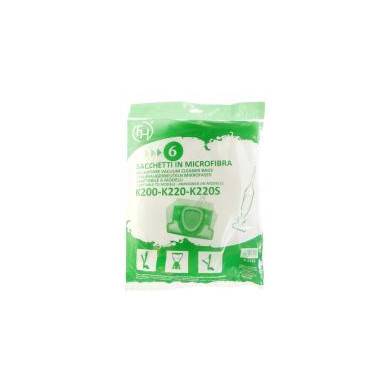 SAC À POUSSIÈRE MICROFIBRE 6 PIÈCES ALTERNATIVE POUR VORWERK 57920, 51377