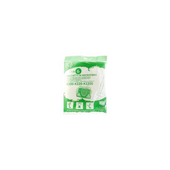 SAC À POUSSIÈRE MICROFIBRE 6 PIÈCES ALTERNATIVE POUR VORWERK 57920, 51377