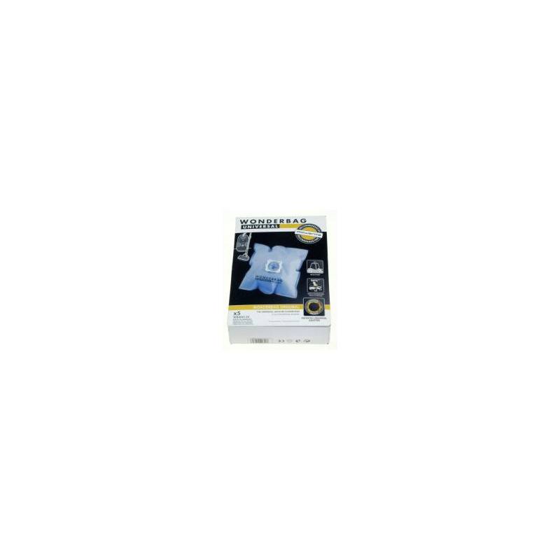 WONDERBAG LOT DE 5 SACS ASPIRATEUR MICROFIBRE