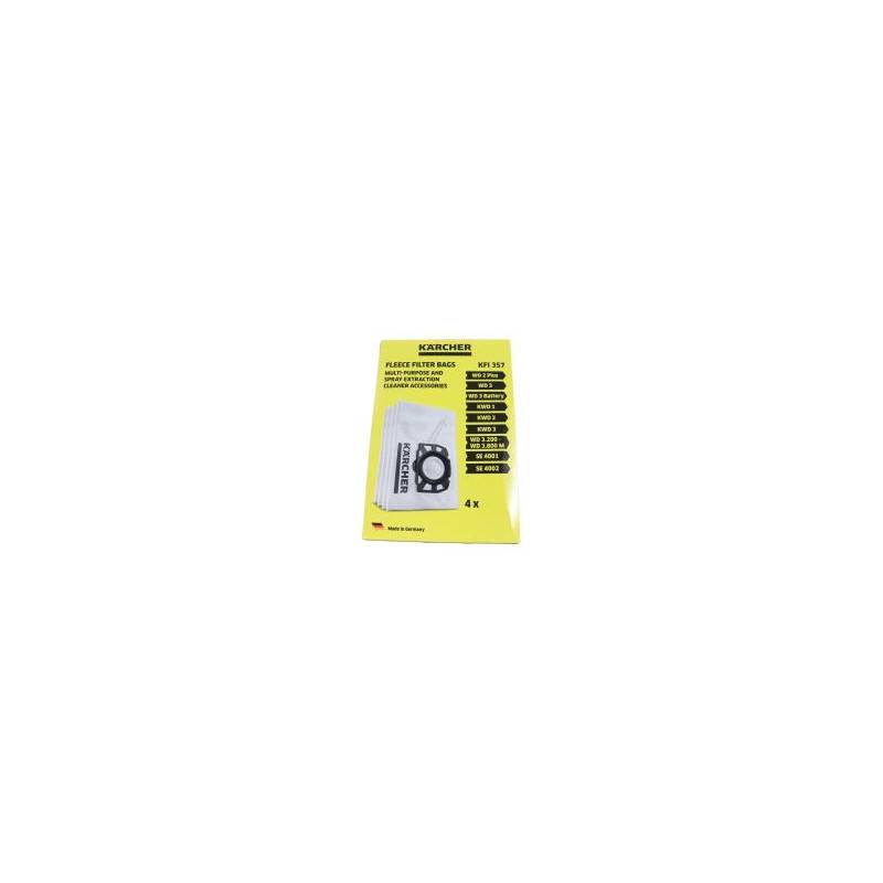 KFI357 1 PAQUET DE 4 SACS ASPIRATEURS TISSÉS WD 2/3 KFI357