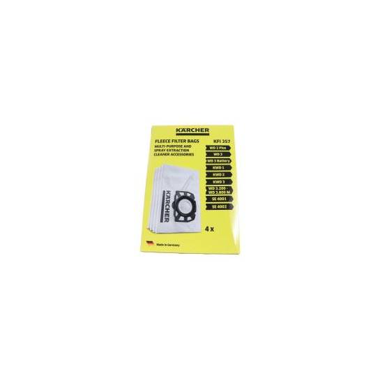 KFI357 1 PAQUET DE 4 SACS ASPIRATEURS TISSÉS WD 2/3 KFI357