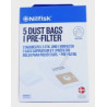 LOT DE 5 SACS + 1 PRÉ-FILTRE PARQUET COUPE CENTURIA GO BASIC