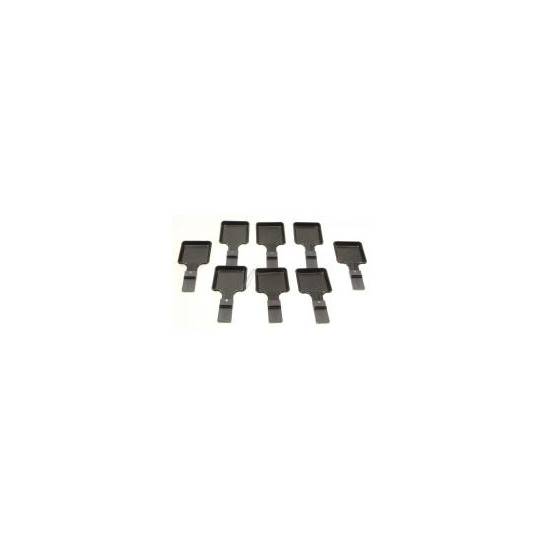 LOT DE 8 POÊLONS CARRÉS À RACLETTE (CARRÉ INFÉRIEUR 75X75MM)
