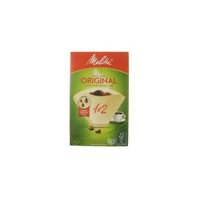 90503 FILTRES À CAFÉ ORIGINAL BRUNS (1X2 – 40 PIÈCES) POUR CAFETIÈRE