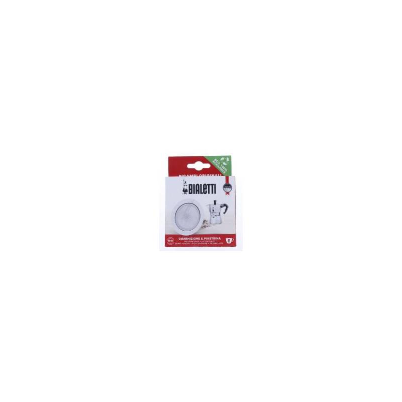 JOINT + FILTRE TAMIS POUR ALU MOKA EXPRESS(6TASSES), NEW MOKA INDUCTION(6TASSES), BRIKKA 731