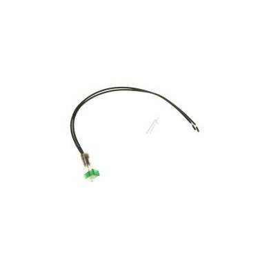 VOYANT VERT 250V TETE 10,5X7 MM AVEC CÂBLES 250 MM N25B I