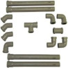 KIT VIDANGE AVEC MULTIPLES RACCORDS PVC HAUTE TEMPERATURE Ø50MM