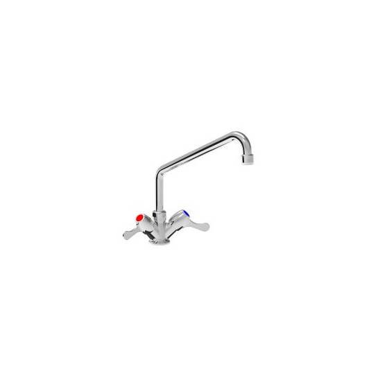 MELANGEUR MONOTROU 1/4 TOUR COL DE CYGNE 190 MM RACCORD 1/2