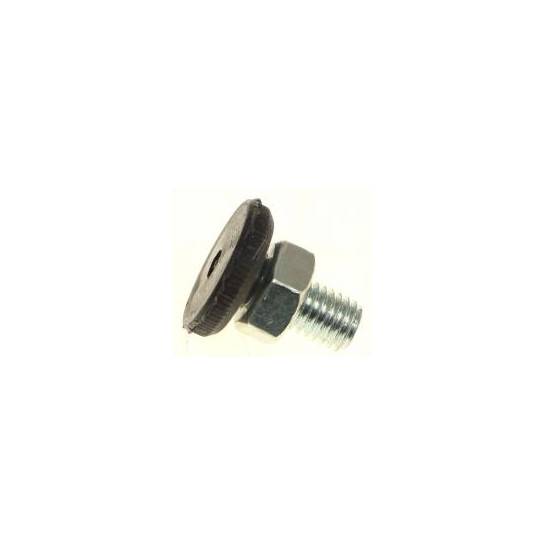 PIED M10X20 Ø 25 MM LONG 27 MM EPAISSEUR DE L'EMBASE 11 MM