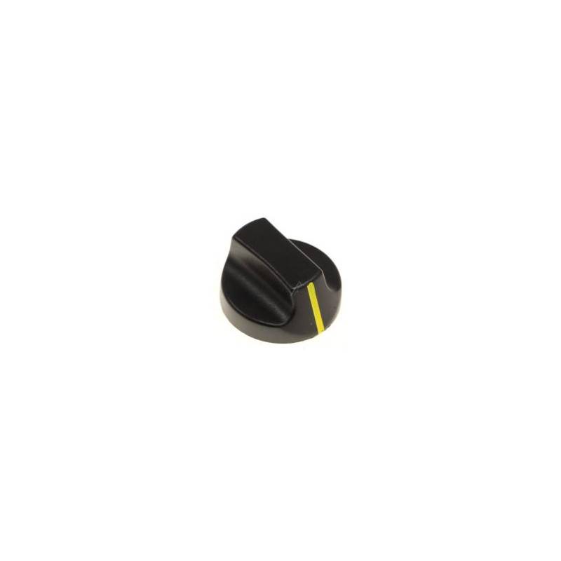 MANETTE NOIRE Ø 40 MM AXE EN DEMI-LUNE 6X4,6 MM