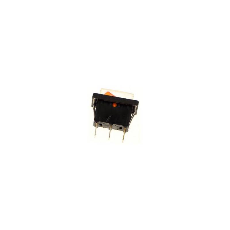 INTERRUPTEUR 1P VOYANT ORANGE AVEC PROTECTION WKIN