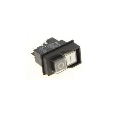 KJD17 INTERRUPTEUR O-I BLANC/NOIR 16A 250V