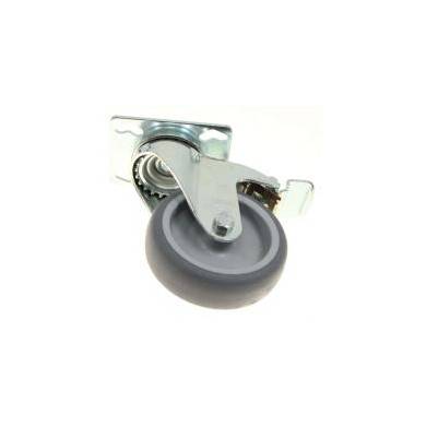 BLICKLE ROULETTE PIVOTANTE, AVEC PLATINE À VISSER ET BLOCAGE STOP/FIX Ø 100 MM