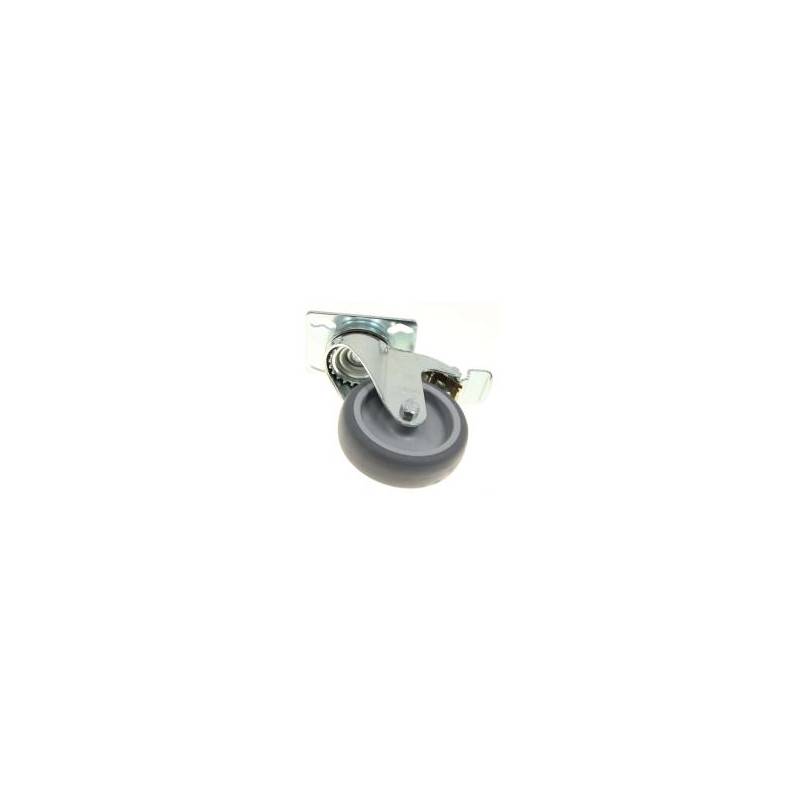 BLICKLE ROULETTE PIVOTANTE, AVEC PLATINE À VISSER ET BLOCAGE STOP/FIX Ø 100 MM