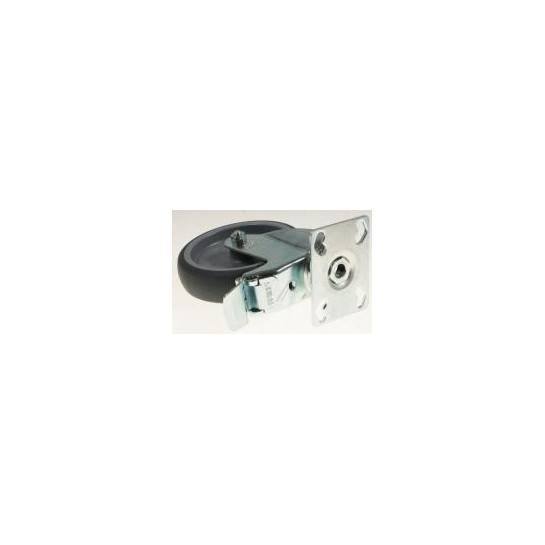 ROULETTE PIVOTANTE, AVEC PLATINE À VISSER ET BLOCAGE STOP-FIX Ø125 MM
