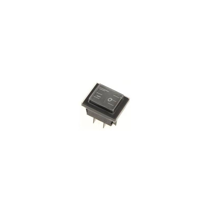 INTERRUPTEUR ETANCHE 16(4)A 250V - TEMP MAX. 120°C - SERIGRAPHIE O - I DECOUPE 22X30 MM